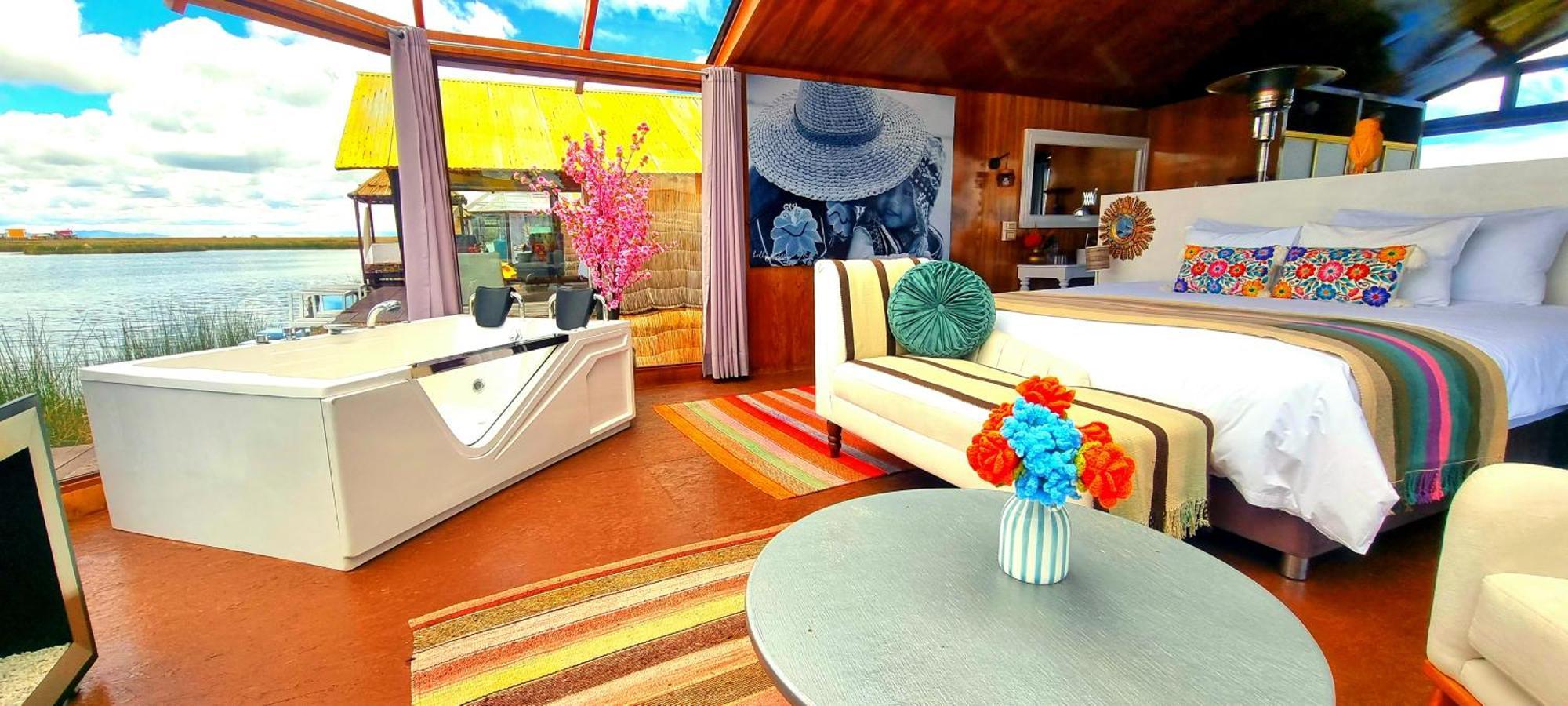 Uros Kay Pacha Lodge Пуно Стая снимка